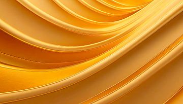 Yellow Gold Colours Fabric by Mustafa Kurnaz