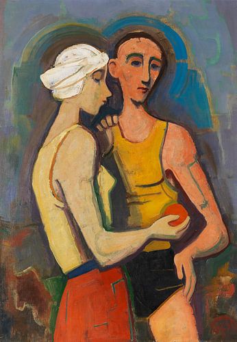 Karl Hofer, Liefdespaar, 1950