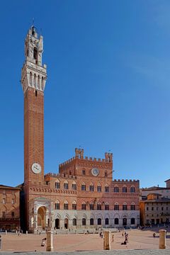 The Piazza del Campo with the Palazzo Pubblico and the Torre del Mangia by Berthold Werner