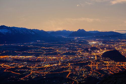 Crépuscule sur Salzbourg