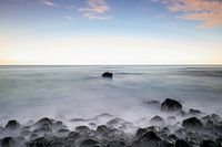 Lonely stone in the sea