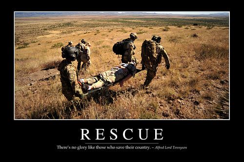 STK107176M-Rescue: Inspirational Quote and Motivational Poster