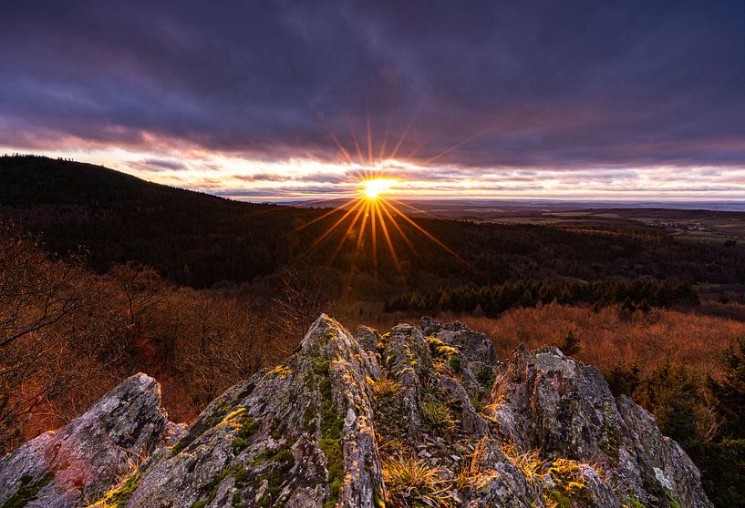Sunset in the Taunus Mountains by Christian Klös