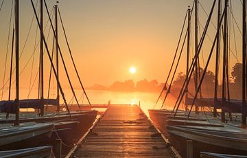 Sunrise marina by Sander van der Werf