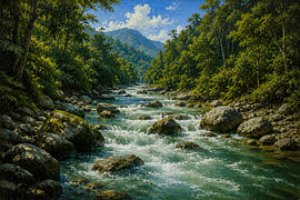 La rivière Alas – Les rapides de montagne du Gunung Leuser, à Aceh sur Vínculae
