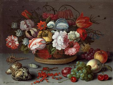 Mand met bloemen, Balthasar van der Ast
