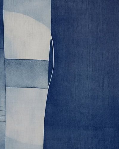 Modern abstract "Indigo"