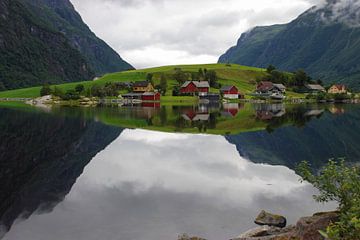 De mooiste Fjord Spiegel / The most beautiful Fjord mirror van Mark Veen