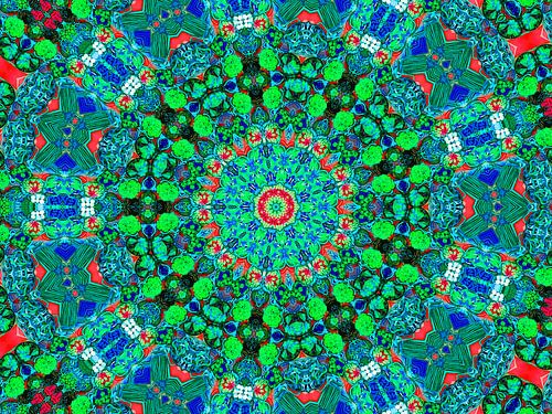 Mandala in Petrol (Flower Power & Retro)