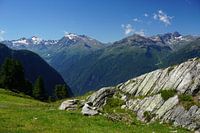 Bergkulisse in Hochötz / Hochoetz, Tirol (Österreich)