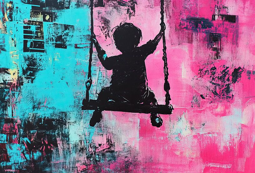 Kinderschaukel | Swing Freedom von Blickfänger Gemälde