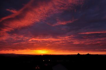 Zonsopgang boven de Granitz