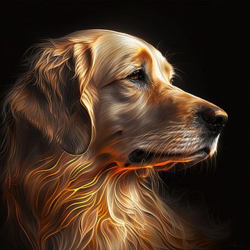 Hondenrassen - Golden Retriever van Hans-Jürgen Flaswinkel