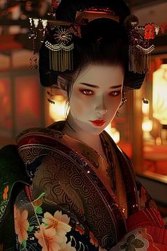 japanse Geisha van Egon Zitter