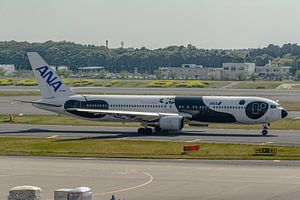 ANA Boeing 767 met een special livery. van Jaap van den Berg