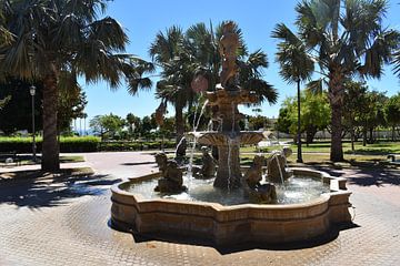 A fountain in Bateria Park by Claude Laprise