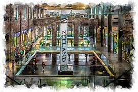 Einkaufszentrum De Zeeland in Bergen op Zoom (Kunst) von Art by Jeronimo