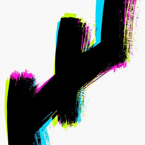 Zen Abstract Pinceau traits Pop