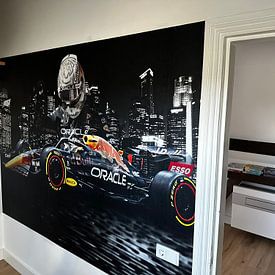 Klantfoto: Red Bull bolide van Verstappen van Bert Hooijer, als behang