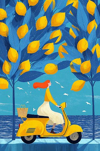 Vespa under Lemon Trees no. 4