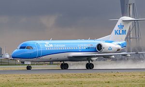 KLM Cityhopper Fokker 70.