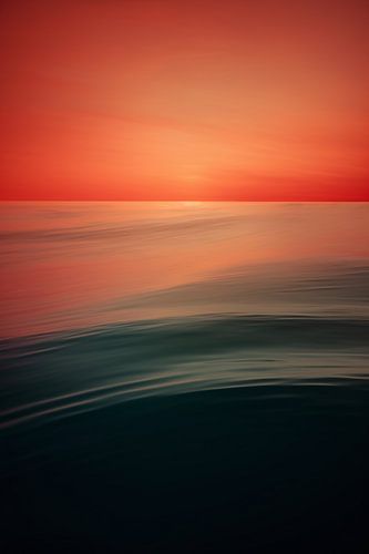 Golden light over the sea