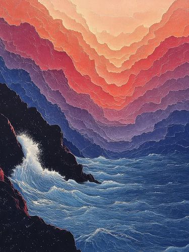 Sunset Over The Ocean