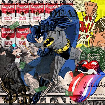 Dollar bill Pop Art van Rene Ladenius Digital Art