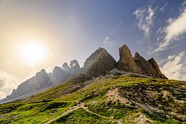 Tre Cime of Drei Zinnen mountains in the Dolomites Italy by Sjoerd van der Wal Photography