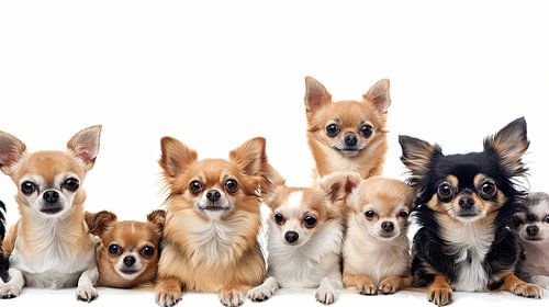 Groepsfoto chihuahua's