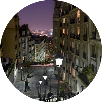 Sfeervolle avond in Parijs op Montmartre / Charming evening in Montmartre, Paris van Nico Geerlings