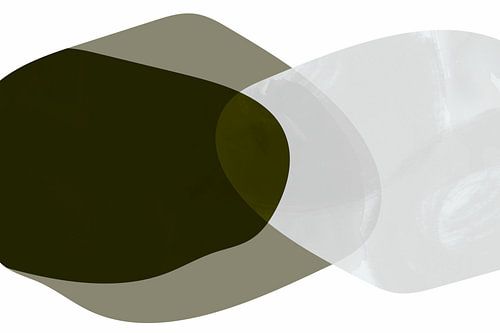 Japandi vormen, abstract modern in aardse kleuren