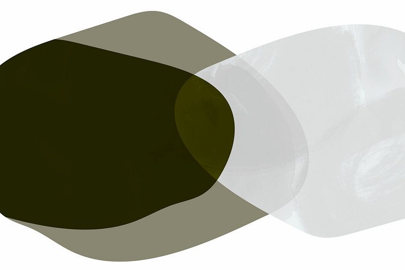 Japandi shapes, abstract modern in earthy colours by Mad Dog Art