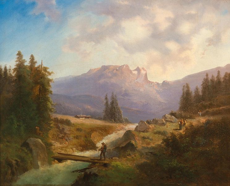 Gustav Barbarini, walk along the mountain stream by Atelier Liesjes