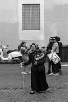 Rom fotografiert in schwarz und weiß, straßenfotografie