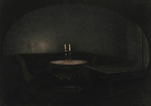 Interieur. Kunstlicht, Vilhelm Hammershøi