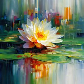 Seerosengemälde von ARTemberaubend