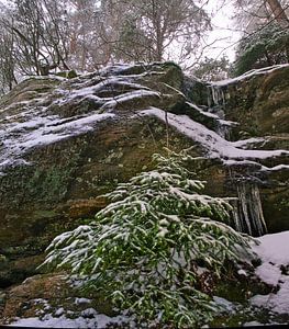 Gefrorene Felsen