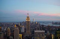 Empire State Building bij zonsondergang