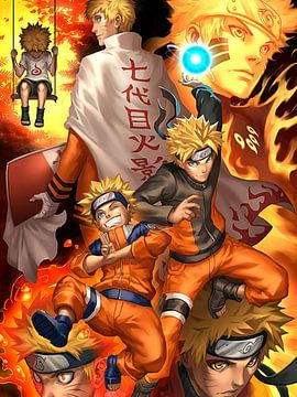 Naruto Uzumaki grote kracht illustratie kunstwerk van veronic salton