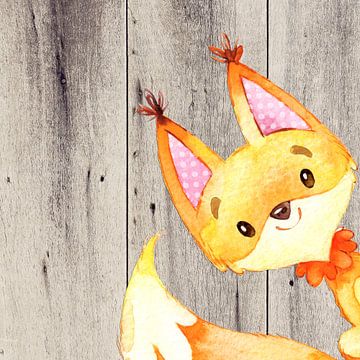 Fox - Watercolour illustration by Floral Abstractions