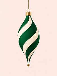 Weihnachtskugel „Emerald Swirl“ von Mosaic Dialogue