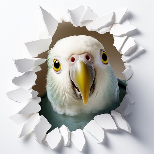 Sittich aus der Wand