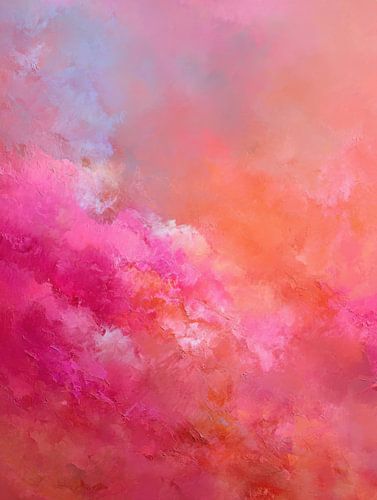 Ciel nuageux abstrait « Blush Fire »