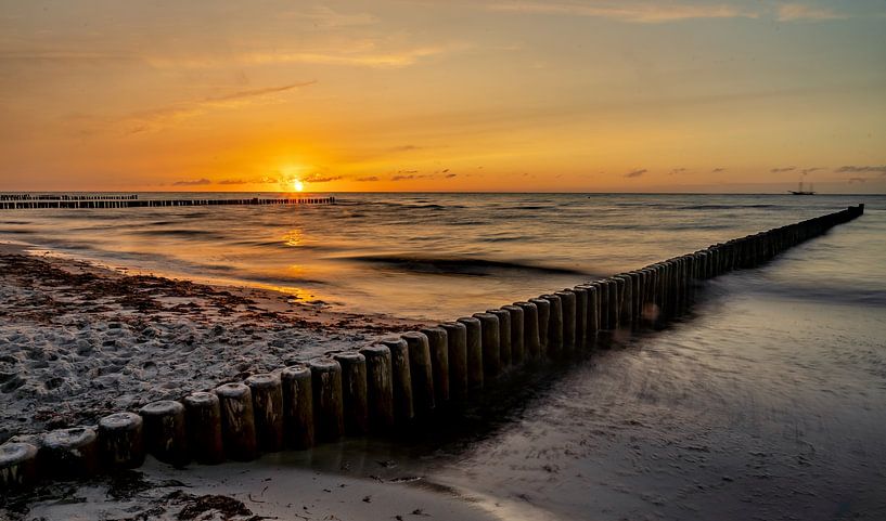 Coucher de soleil sur la mer Baltique par Johnny Flash