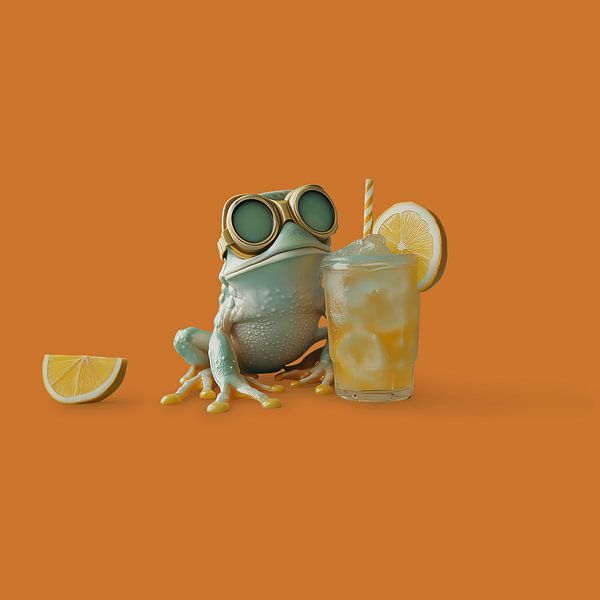 Frost Frog Orange by Sander van der Torren
