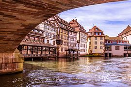 france : strasbourg le pont saint martin with restaurant by Photoart-Naegele
