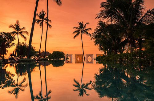 Tropical sunrise on Koh Samui