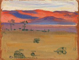 Sonnenuntergang in der Savanne, 1909, Akseli Gallen-Kallela