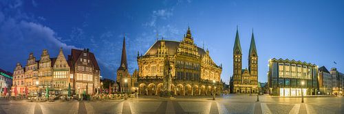Bremen Market Square 180° Panorama by Michael Valjak